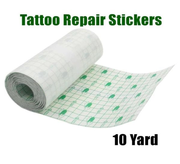 Rollo de vendaje para tatuajes, pegatinas para reparación de tatuajes, suministros para el cuidado posterior, protección para la piel, envoltura transpirable, película adhesiva para proteger tatuajes frescos Wou7688546