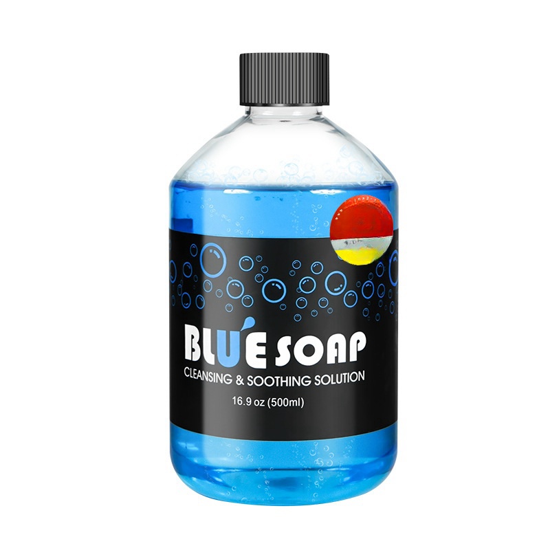 Soluzione detergente per alghe blu per tatuaggi, 500 ml, sapone blu per tatuaggi, ad alta concentrazione, per tatuaggi, forniture per tatuaggi