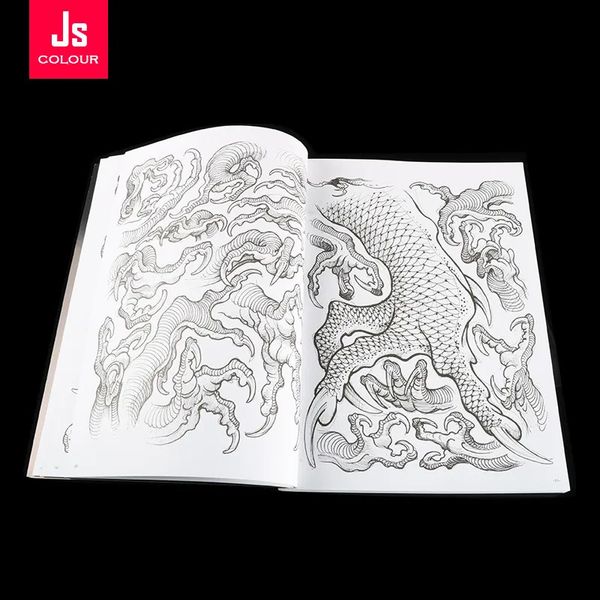 Tattoo Books est Tattoo Book Album Dragon Claws Tattoo Accessoire pour Body Art Pattern Clear Line Design Template Tattoo Beginners Teaching 231012