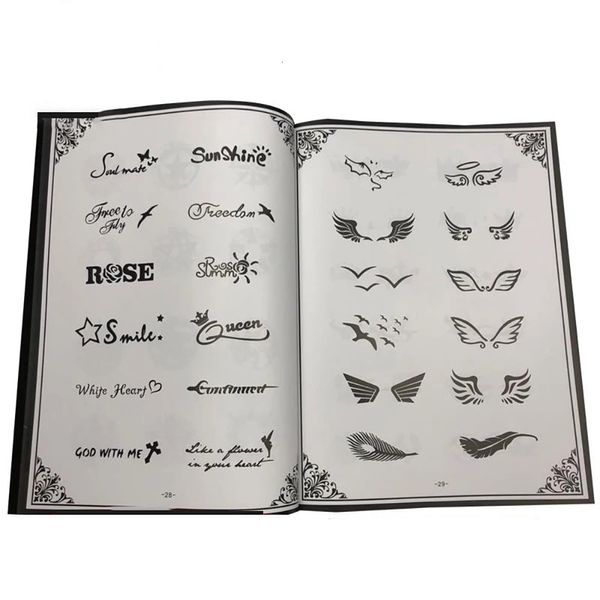 Tattoo Books Livre de tatouage professionnel pour l'art corporel, petits modèles de mode frais, Microblading Flash, accessoires de tatouage, fourniture 231012