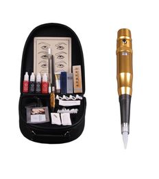 Kits de sourcils de tatouage Kit de tatouage complet Kit de machine de maquillage permanent Tatoo Machine Set pour les sourcils Lèvres broderie Cosmetic9489492