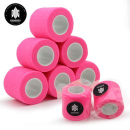 Tattoo Grip Cover Wrap Helder Roze 6pcs12pcs24pcsDenergy PMU Pen Tape Sport Hechtende Accessoires 240318