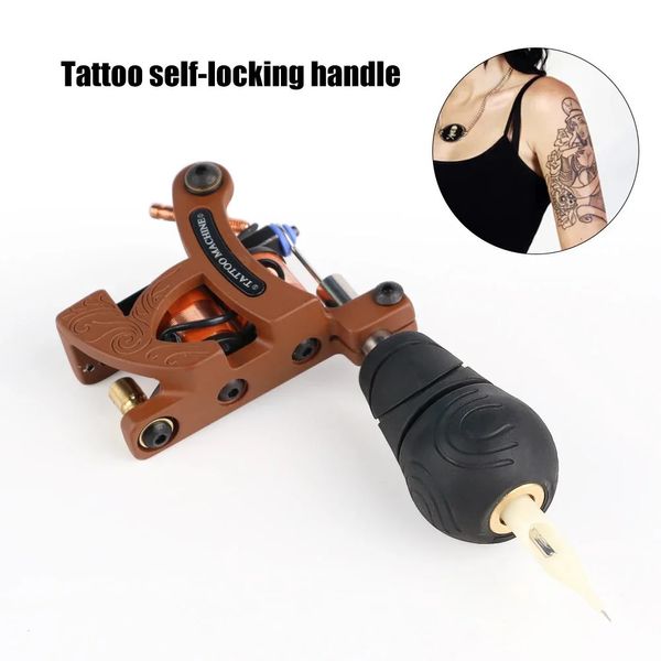 Les poignées de tatouage mangent en acier inoxydable en aluminium en aluminium Tatouage Poigure de poignée Tatoo Machine Grip anti-glissement pour les fournitures de tatouage 240226