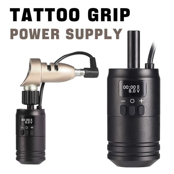 Poignées de tatouage, batterie sans fil Rechargeable, bloc d'alimentation, Tube réglable pour Machines RCA 231130