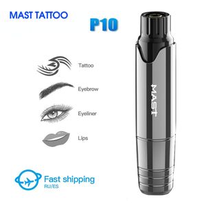 Tattoo Guns Kits Dragonhawk Mast P10 Make -up Permanente Machine Rotary Pen Eyeliner Tools Style Accessoires voor 230417