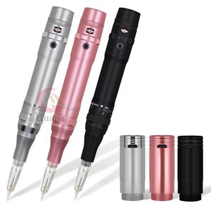 Kits de pistolets de tatouage Machine de maquillage permanente sans fil Stylo de tatouage de sourcil sans fil PMU Microblading numérique Eyeliner Lèvre avec 2 Batterie 230907