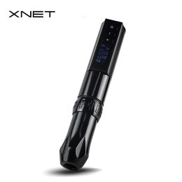 Kits de pistolas de tatuaje Xnet Hunter Wireless Pen Máquina 1650má MATABA DE LITHIUM Fuente de alimentación LED Digital para el arte del cuerpo 221109