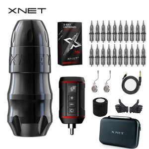 Tattoo Guns Kits XNET Sita Tattoo Pen Machine Kit Krachtige borstelloze motorslag 3,5-4,0-4,5 mm RCA-kabelconnector voor tattoo body art 231207