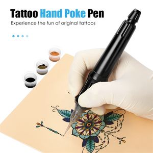 Tattoo hand Poke Grip Tubes Diy Tool Handgemaakte cartridge naalden accessoires handleiding Pen 220609