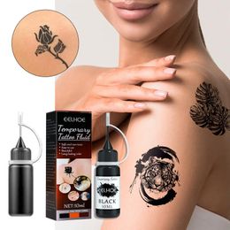 Tattoo-inkten 10 ml zwarte inkt Body Art Pigment Professionele DIY permanente tattoo-inkt