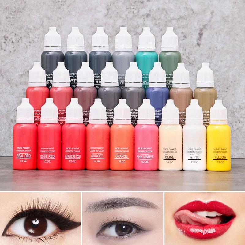 Tattoo Inks 2023 Semi-permanent Makeup Eyebrow Pencil Ink Eyeliner Lip Line Color Micro Blade Pigment