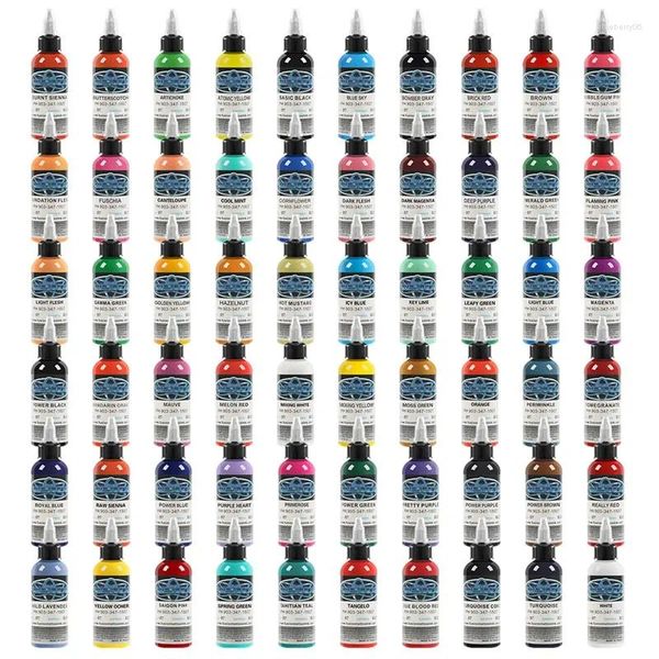 Encres de tatouage 25 pièces Batch Fusion Ink Maquillage permanent Set 30ml Cosmétique Mini-Pigment