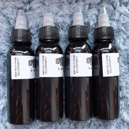 Tintas para tatuajes, 30ml/60ml, pigmento negro, accesorios profesionales De tinta para práctica DIY, Encres De Tatouage