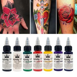 Tattoo Inks 30ml/Bottle Of Pure Natural Plant Ink 7 Colors Pigment To Men Easy Semi-Permanent Color Women Tools Cr S6R2