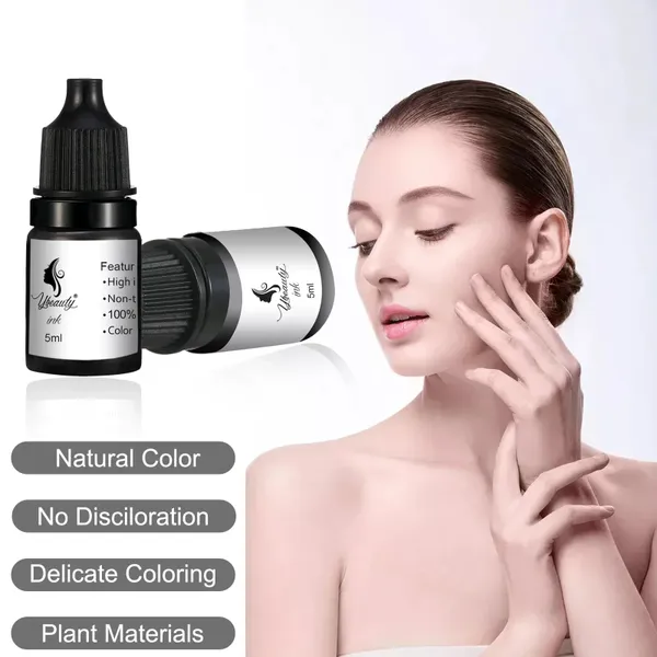 Encres de tatouage 5ml Microblading maquillage permanent pigment encre professionnelle plantes naturelles sourcils eye-liner lèvres