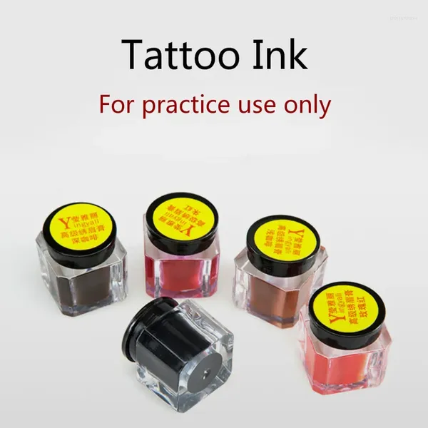 Tatuajes tatuajes 5pcs practicar pigmento tinta suministros de maquillaje permanente para principiantes cejas labios