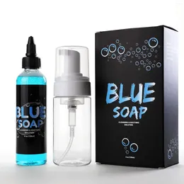 Tattoo Inks Blue Soap Algen Liquid Reiniging Antiseptisch Desinfectiemiddel 120 ml 100 ml sprankelende fles