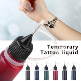 Tattoo Inkten DIY Tijdelijke Henna Inkt Body Art Verf Semi-Permanente Make-Up Pigment Geen Pijn Wenkbrauw Eyeliner Schoonheid Supply