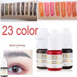 Tattoo Inks Echte yx 8ml wenkbrauw Easy kleurplaten permanente make -up 3d microblading mist schaduw pigment inkt benodigdheden