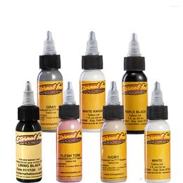 Tattoo -inkten Permanente zwarte inkt Pigment Pigmento Tinta Tatuaje Eeuwige kleurpigmenten Para Tatuar Goochie