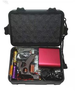 Kit de tatuaje profesional con máquina para maquillaje permanente de calidad para equipos de tatuaje máquinas de tatuaje rojas baratas 7295643