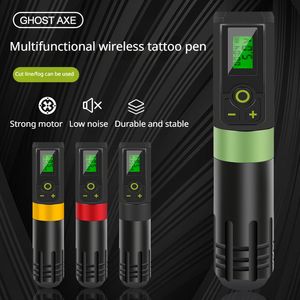 Machine à tatouer 2000mAh stylo sans fil professionnel puissant affichage LED numérique moteur à faible bruit pour les outils d'art corporel artistes 230907