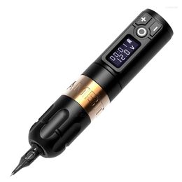 Tattoo Machine 2022 Soldier Wireless Battery Pen met draagbare Power Brushless Motor Digital Led Display Apparatuur