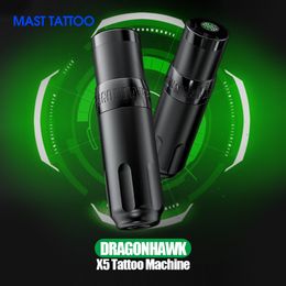 Machine à tatouer 40mm Dragonhawk X5 Affichage LED sans fil Moteur sans balais rotatif Stylo Batterie Body Art Maquillage Accessoires permanents 230728