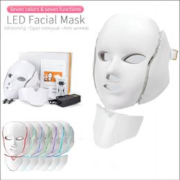Tattoo Machine 7 kleuren lumineux LED masker p otrapie de soin la peau anti acn machine visage cou beaut 231205