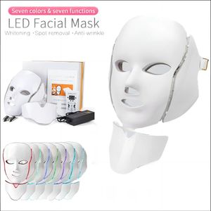 Machine à tatouer 7 couleurs lumineux LED masque p othrapie de soin la peau anti acné machine visage cou beauté 231201