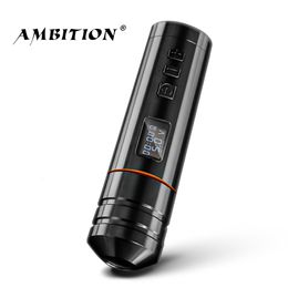 Machine à tatouer lame d'ambition stylo sans fil alimentation de tatouage portable pour artiste corps art 230425