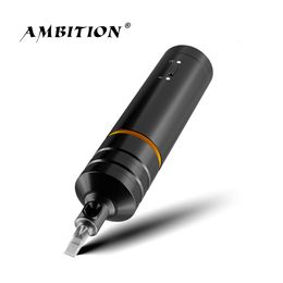 Tattoo Machine Ambition Sol Nova Unlimited Wireless Pen 4mm -slag voor kunstenaar Body Art 230814