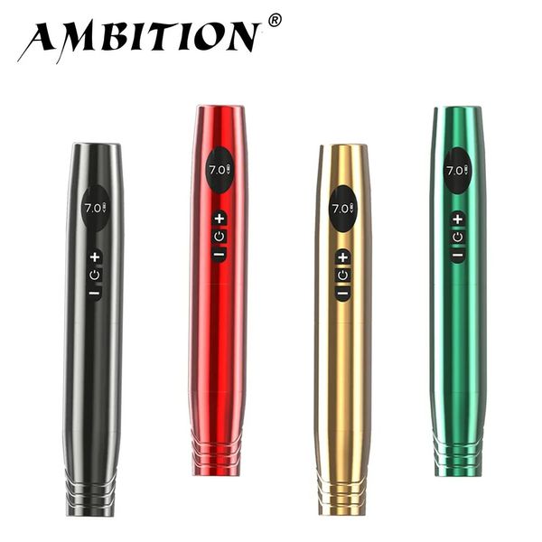 Tattoo Maschine Ambition Wireless Pen Permanent Make-Up Eyeliner Werkzeuge Mikropigmentierung SemiPermanent 231208