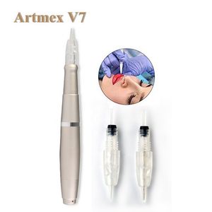 Tattoo Machine Artmex V7 Permanente Make-Up Pigment Browlip SPMU Naald Cartridges voor 1 3 5 7 9 12 24 36 42 Pins Nano 230614