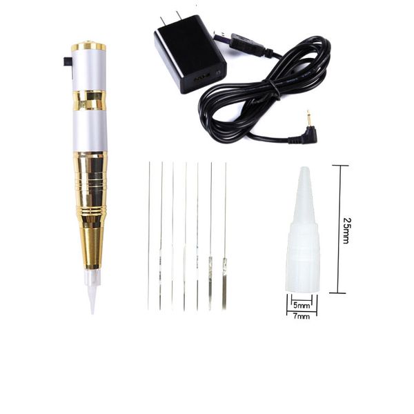 Machine à tatouer chargeant Dermografo Kit de maquillage permanent universel stylo à lèvres à sourcils avec moteur silencieux allemand 230614