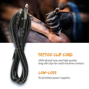 Tattoo Machine Clip Cord RCA/DC -plug voor Aurora Tattoo Voeding Pedaal Haaklijn Audiokabel Permanente make -uppen Accessoire