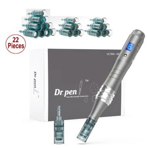 Tattoo Machine Dr Pen M8 con 22 piezas de cartucho Inalámbrico Profesional Derma Pen para Micro Needle Therapy Cuidado de la piel 2308017
