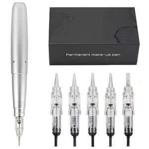 Machine à tatouer électrique stylo rotatif maquillage permanent sans fil sourcil avec 5 niveaux de vitesse pour PMU sourcils lèvres Eyeliner 230728