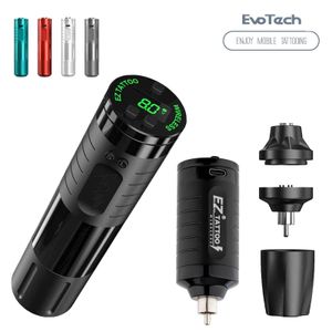 Machine à tatouer EZ EvoTech stylo à batterie sans fil puce intelligente Rotor externe personnalisé sans brosse 221115