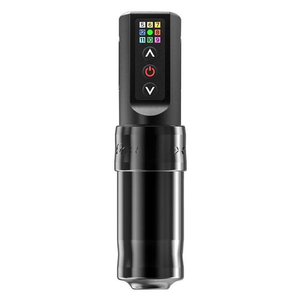 Máquina de tatuaje Hine Xnet Flux Pluma inalámbrica profesional Motor sin núcleo fuerte 2400 Mah Batería de litio para artista 221109 Entrega de gota Dhre9