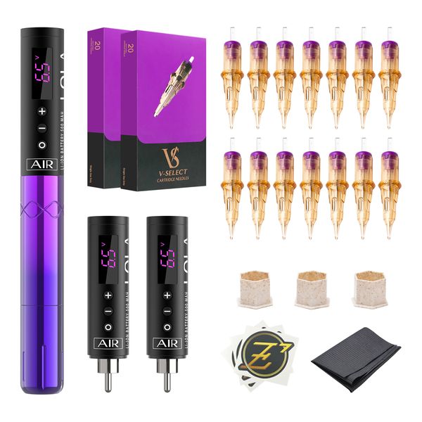Kits de machine à tatouer Batterie sans fil EZ LOLA AIR avec aiguilles à cartouche Fourniture de maquillage permanente 230728