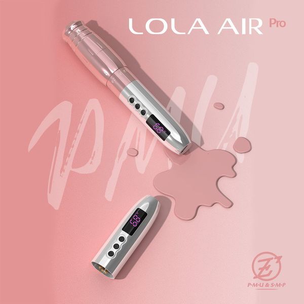 Tätowiermaschine LOLA AIR Pro, Make-up-Maschine mit dauerhafter Batterie und Kabel für Mikro-Eyeliner und Eyeliner 230925