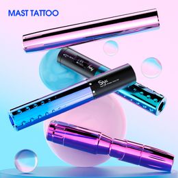 Stylo rotatif permanent de maquillage de série de visite de mât de machine de tatouage avec l'ensemble d'alimentation sans fil pour 230804