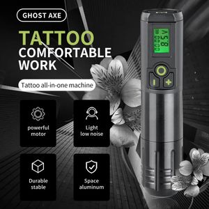 Machine à tatouer stylo sans fil capacité maximale batterie tasse creuse moteur pistolets portables maquillage Permanent pour l'art corporel 230920