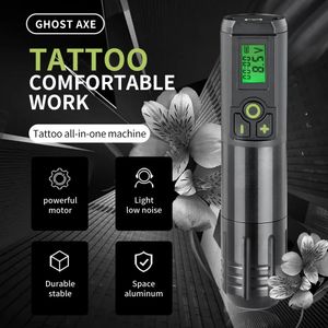 Tattoo Machine Pen Draadloos Maximale capaciteit Batterij Holle Cup Motor Draagbare wapens Permanente make-up voor Body Art 231115