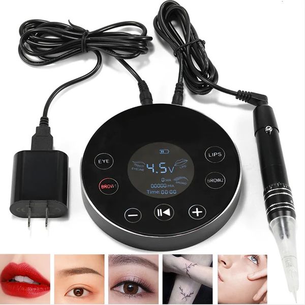 Machine à tatouer professionnelle, pistolet de maquillage Permanent, stylo PMU pour sourcils, Eyeliner, lèvres, Kit de Microblading 231113