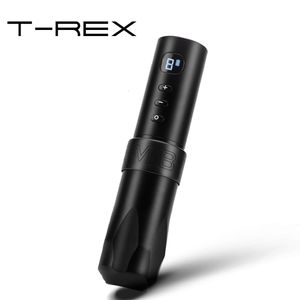 Machine à tatouer T-Rex sans fil Tattoo Pen Machine Batterie rechargeable avec bloc d'alimentation portable 1800 mAh Affichage LED numérique pour Body Art 230715