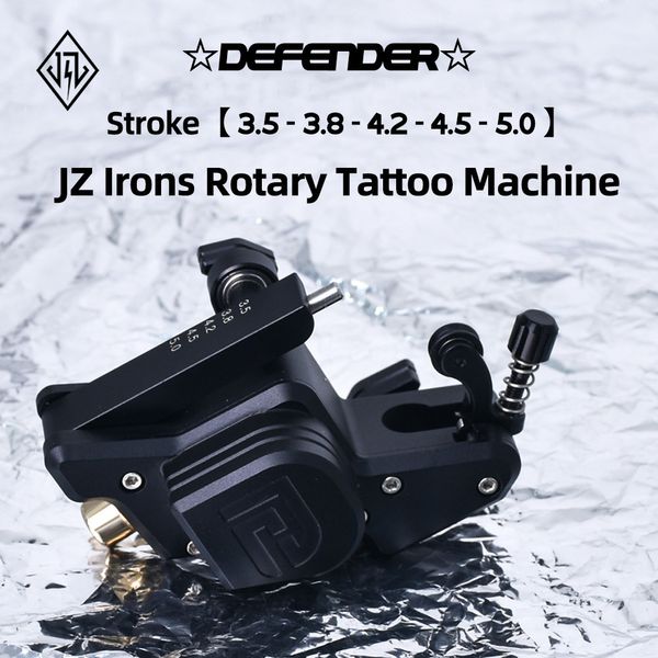 Machine à tatouer Tattoo Defender Blad Machine à tatouer rotative Black Irons Vlad's 3.5-5MM Adjust Stroke Gun Upgrade Needle Pressing Wheel 230621