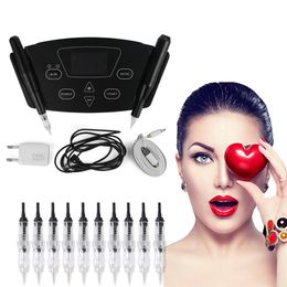 Tattoo Machine Zero Noise Digitale Permanente Make-up Machine Roterende Tattoo Machine Kit Wenkbrauw Lip Dermografo Micropigment Voeding 230901