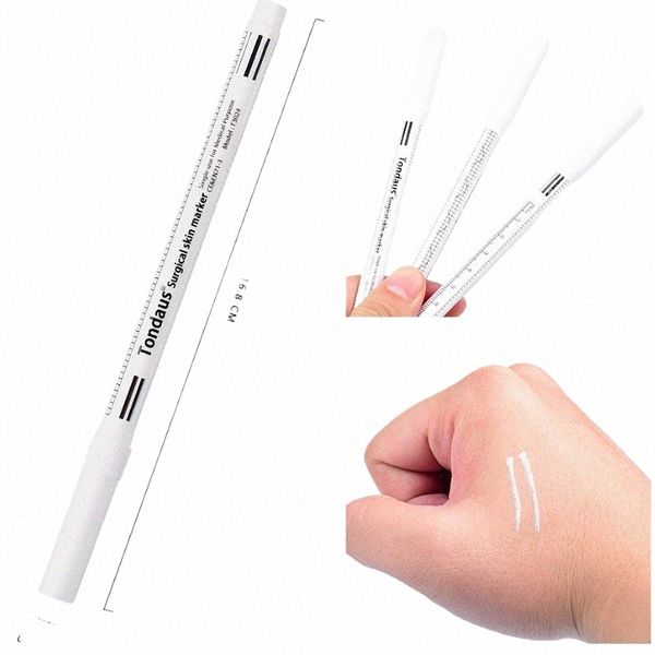 Stylo marqueur de tatouage blanc accessoires de maquillage permanents stylo marqueur de peau chirurgical blanc pour outil de traçage des sourcils YH2260 J03L #